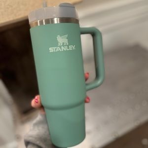 Used 30oz Stanley Adventure Quencher Tumbler - Sea-foam Green with Character